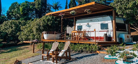 Pousada em Piedade, Pousada para relaxar no interior,Pousada Exclusiva, Pousada com trailer moderno na natureza, Pousada com suíte aconchegante, Pousada com vista maravilhosa, Pousada com chalé rústico.